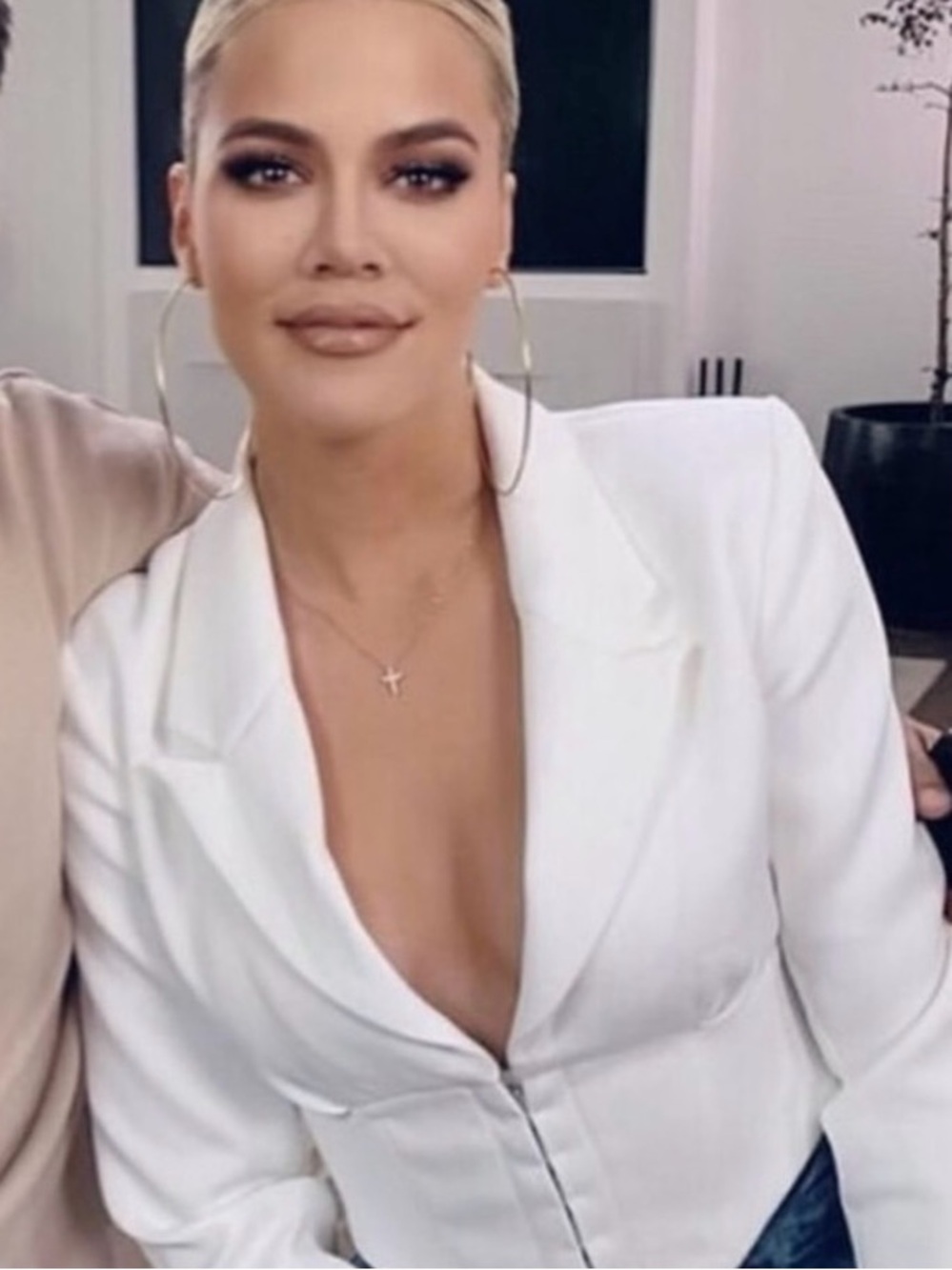 House of CB Cropped Corset  jacket in ivory size XS